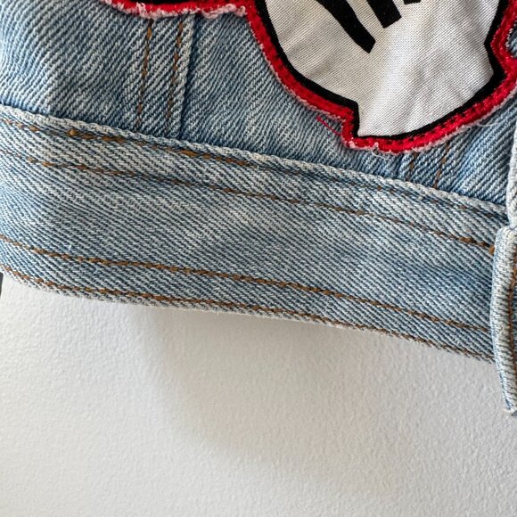 Vintage Mickey and Co Denim Jacket Patchwork - Picture 9 of 16